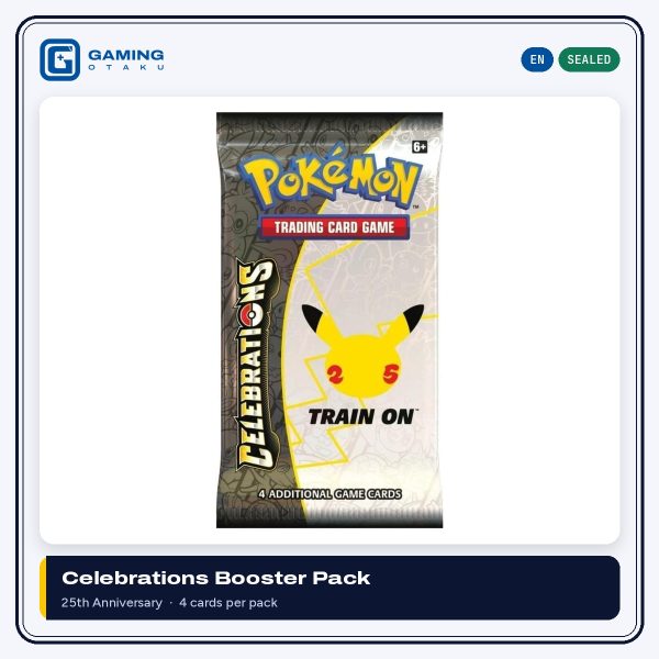 Pokémon TCG Celebrations 25th Anniversary booster pack, English