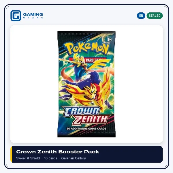 Pokémon Crown Zenith booster pack, sealed English