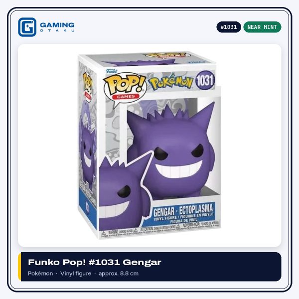 Funko Pop! Games Pokémon #1031 Gengar vinyl figure in window box