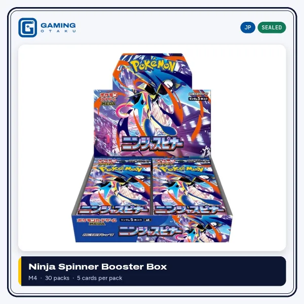 Japanese Pokémon Ninja Spinner M4 booster box, sealed
