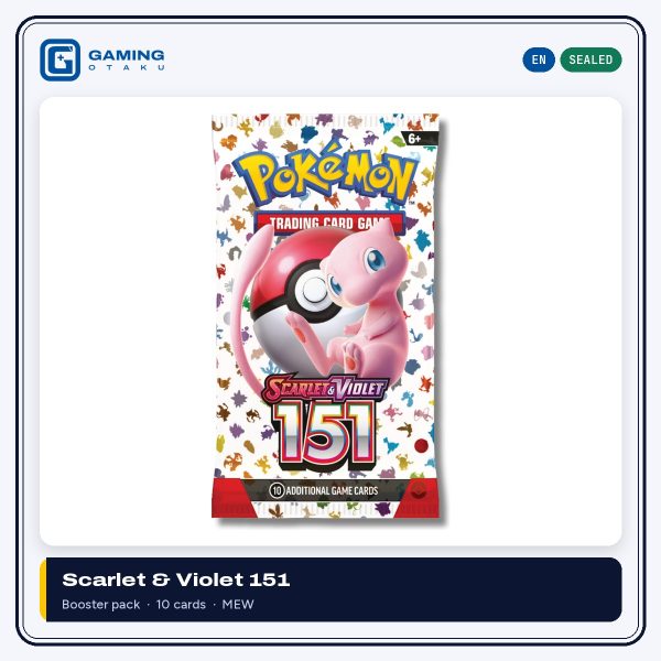 English Pokémon TCG Scarlet & Violet 151 sealed booster pack