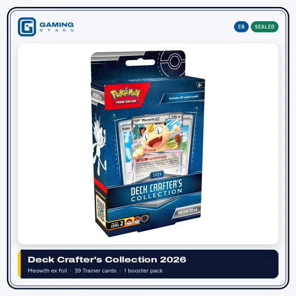 Pokémon TCG Deck Crafter's Collection 2026 Meowth ex box, factory sealed