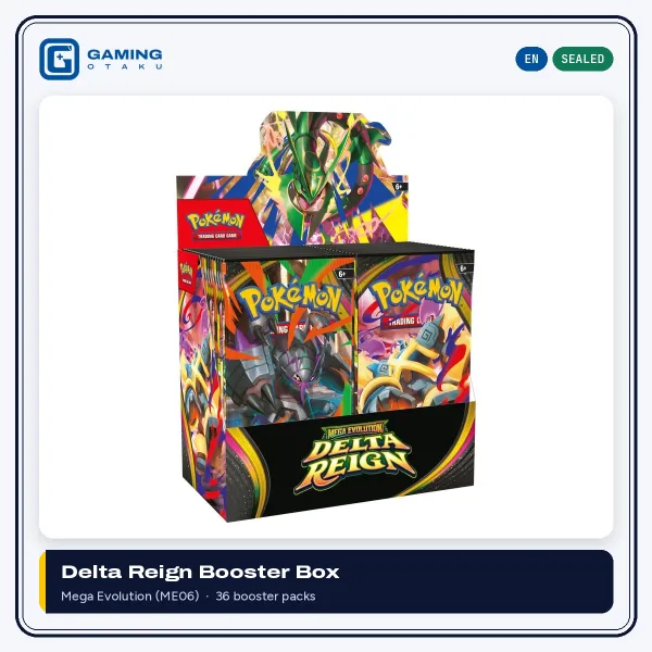 Pokémon TCG Mega Evolution Delta Reign ME06 booster box, 36 packs, factory sealed