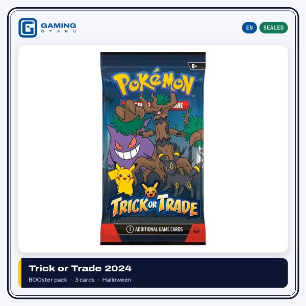 English Pokémon TCG Trick or Trade 2024 Halloween sealed BOOster pack