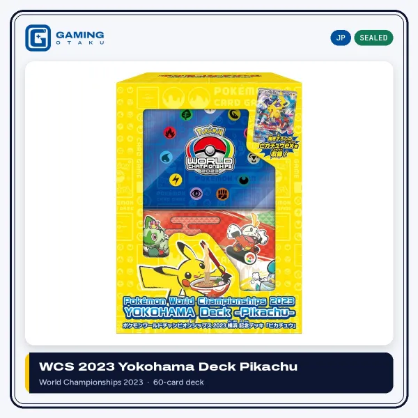 Pokémon World Championships 2023 Yokohama Deck Pikachu box, Japanese