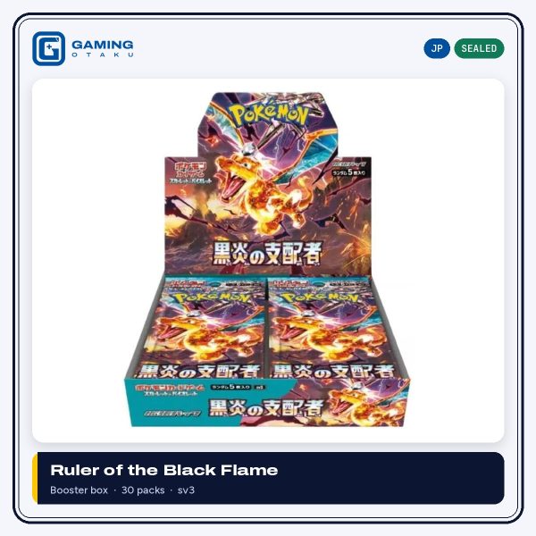 Japanese Pokémon TCG Ruler of the Black Flame sv3 sealed booster box